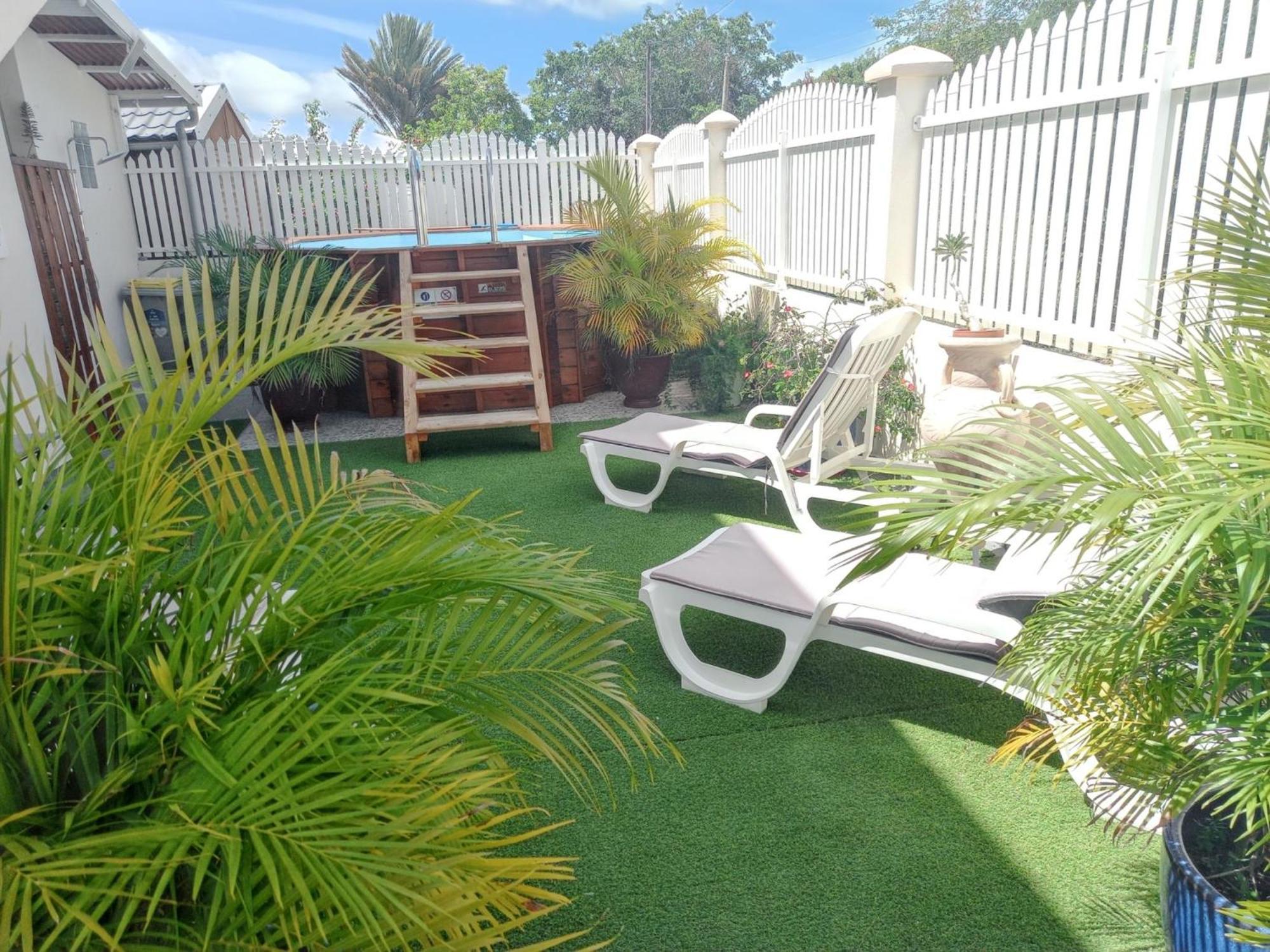 Villa Elegante A Saint Francois Avec Piscine Privee Toute L'Annee 外观 照片